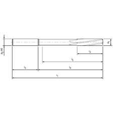 Ø 3,2 H7 TIALN  DIN8093 VHM MACHINERUIMER 043211