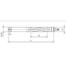 HSS VERSTELB.HANDRUIMER 011010 Ø 4 mm (24/76) Z=6