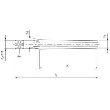 CONISCHE HSS HANDRUIMER 024011 MK6 (208/300) Z=14 DIN204A