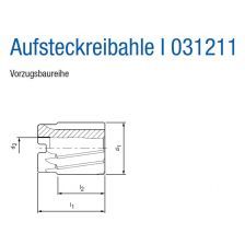 HSS-E OPSTEEKRUIMER 031211 Ø 57 H7 Z=12 DIN219B