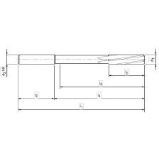 HSS-E MACHINERUIMER 033511 Ø20 H7 Z=8 TiN gecoat