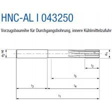 VHM RUIMER 043250 HNC-AL  Ø  20 H7 IK Z=6 DOORL. L=150