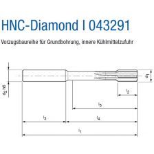 VHM RUIMER 043291 HNC-DIAMOND Ø 20 H7 IK Z=8 BLIND L=150