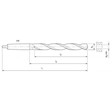Ø 8,8 mm H8 MK1 74/162 HSS DRIELIPPENBOOR 050111 30110469