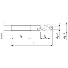 HSS VLAKVERZINKER 053511 TiN M4 (8/4,5mm) Middel Z=3