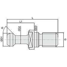 Aantrekbout BN164-BT40-60 type A met gat 4600882