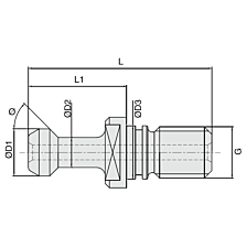 Aantrekbout BN164B-BT40-90 type B met O-ring 5084974