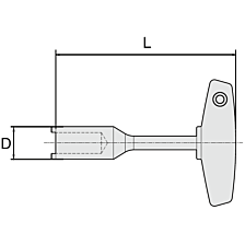 Sleutel 6738422 HSK50 D1=14,5 L1=115 mm
