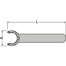 Spansleutel ER16M A=22.5 L=110 mm 6932510
