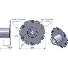 Opsteekschijffrees Ø63 b=3 mm