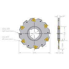 Opsteekschijffrees Ø 160mm b=3mm