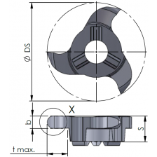 Dummel Minimill insert Z12.0005.10/AL41F