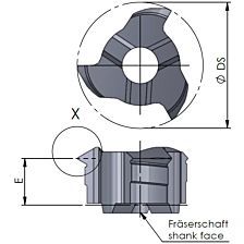 Z8.VP050/K10F insert MiniMill M8 P=0,50