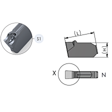 Dümmel groefsteek insert DEK.N2020.S1/VP12 B=2 R0,2