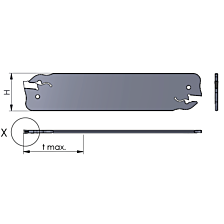 Dümmel steekmes H26 DKN.264040.DEK B=4 T40 neutraal