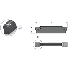 Dümmel groefsteek insert DZ24.N6040.M1/VC10 B=6 R0,4