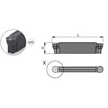 Dümmel groefsteek insert DZ24.N60VR.MV/VC10 B=6 volradius