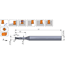 VHM microfrees Ø0,4 D6 L55 R0,04 P04C FM0040.040.R04