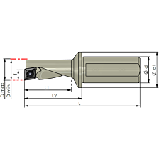 MF Tools opname 2,25XD Ø25 L111 MD..10 links