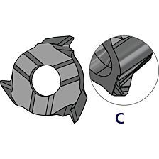 Dummel TriCut insert RTC08.3235C02/P04C spaanbreker