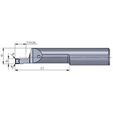 R010P3008-30/AL41F insert Ultramini Premiumline Ø7 B3,0 L45