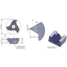 MiniMill insert Z14.1630.02 AL41F voor M22x3,00