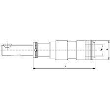 Tapopname MF2-4D-20.20-Tr28x2 M8-20 trek+druk compensatie