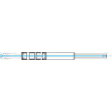 Tapverlenging 100103 lang IKZ Ø10x8 L=230 Code 10