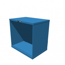 Hoogte = 1000 mm 54X36 RAL 5012