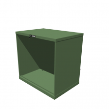 Hoogte = 1000 mm 54X36 RAL 6011