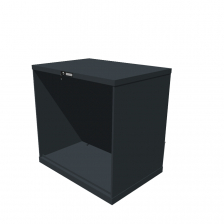 Hoogte = 1000 mm 54X36 RAL 7016