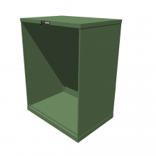 Hoogte = 1325 mm 54X36 RAL 6011