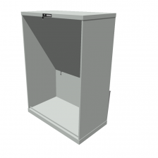 Hoogte = 1450 mm 54X27 RAL 7035