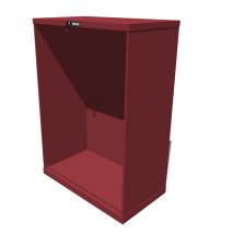 Hoogte = 1450 mm 54X27 RAL 3003