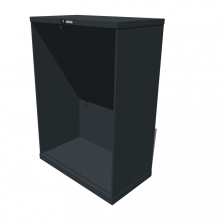 Hoogte = 1450 mm 54X27 RAL 7016