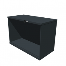Hoogte = 1000 mm 78X36 RAL 7016