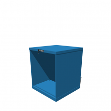 Hoogte = 850 mm 36X36 RAL 5015