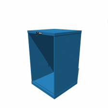 Hoogte = 1150 mm 36X36 RAL 5015
