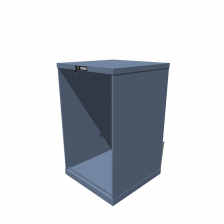 Hoogte = 1150 mm 36X36 RAL 5014