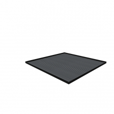 Afdekblad met mat-717x725x25mm