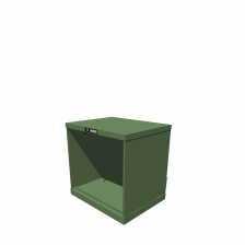 Hoogte = 700 mm 36X27 RAL 6011