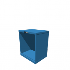 Hoogte = 850 mm 36X27 RAL 5012