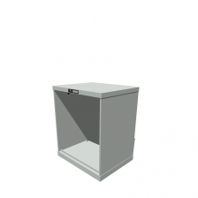 Hoogte = 850 mm 36X27 RAL 7035