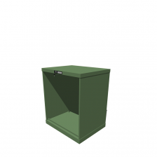 Hoogte = 850 mm 36X27 RAL 6011