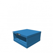 Hoogte = 283 mm 27X27 RAL 5012