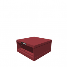 Hoogte = 283 mm 27X27 RAL 3003