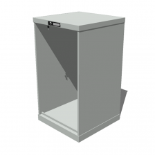 Hoogte = 1000 mm 27X27 RAL 7035