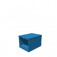 Hoogte = 400 mm 27X36 RAL 5015