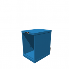 Hoogte = 700 mm 27X36 RAL 5015