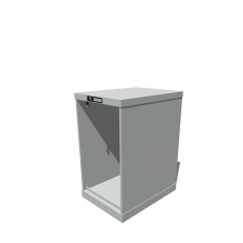 Hoogte = 800 mm 27X36 RAL 7035